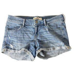Hollister 3" Denim Shorts Mid Wash Size 5 W 27